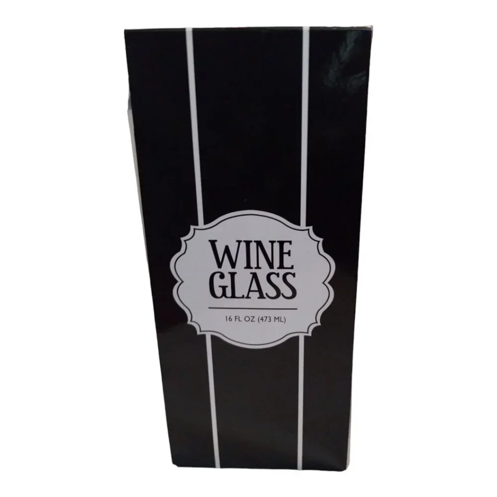 Wine Goblet 16 Fl Oz 'Girls Just Wanna Have Wine'‎ Quote NIB